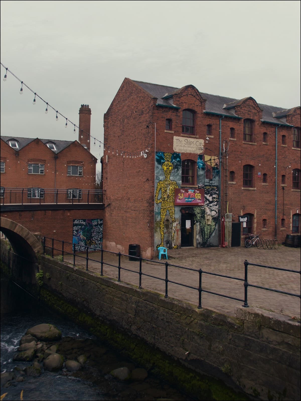 Red-brick warehouses in the Ouseburn Valley near the student east end